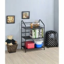 Coupon 😍 Metal Book Shelf Black - Ore International 🔥