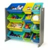 Discount 💯 Elements Toy Storage Organizer with 12 Storage Bins - Humble Crew 👍 -Bookshelves And Bookcases store unnamed file 353