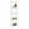 Flash Sale 💯 57.75" 5 Tier Folding Metal Shelf White - Breighton Home 🛒 -Bookshelves And Bookcases store unnamed file 3541