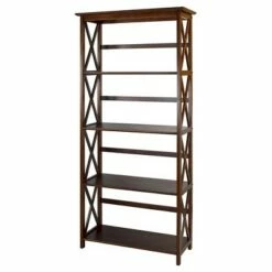 Hot Sale 🥰 Montego 5-Shelf Bookcase - Flora Home White 😍 -Bookshelves And Bookcases store unnamed file 3552