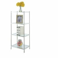 Cheapest 🛒 43" Royal Crest 4 Tier Tower Chrome - Breighton Home 💯