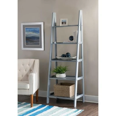 Best Pirce β Acadia Ladder Bookshelf - Linon Gray π 7 Best Pirce β Acadia Ladder Bookshelf - Linon Gray π - Image 5