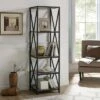 Flash Sale ๐ 61" Modern Farmhouse X Frame Metal and Wood Media Bookshelf - Saracina Home Driftwood โ๏ธ 1 Flash Sale ๐ 61" Modern Farmhouse X Frame Metal and Wood Media Bookshelf - Saracina Home Driftwood โ๏ธ -Bookshelves And Bookcases store unnamed file 3629