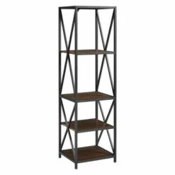 Flash Sale ๐ 61" Modern Farmhouse X Frame Metal and Wood Media Bookshelf - Saracina Home Driftwood โ๏ธ 22 Flash Sale ๐ 61" Modern Farmhouse X Frame Metal and Wood Media Bookshelf - Saracina Home Driftwood โ๏ธ -Bookshelves And Bookcases store unnamed file 3638