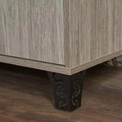 Best deal 🥰 Justina Mid-Century Cabinet - Christopher Knight Home Gray Oak 🎉 -Bookshelves And Bookcases store unnamed file 364