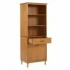 Cheapest 😉 70" Murray High Rise Solid Wood Storage Hutch - Saracina Home Caramel 👍 -Bookshelves And Bookcases store unnamed file 3640