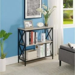 Coupon ⌛ 29.75" Tucson 3 Tier Bookcase - Breighton Home Sandstone ✔️