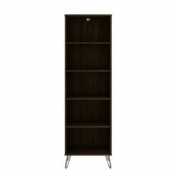 Best reviews of 👍 Rockefeller 5 Shelf Bookcase - Manhattan Comfort Brown 👍 -Bookshelves And Bookcases store unnamed file 3705