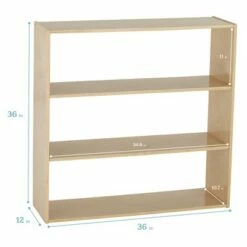 Coupon ✨ ECR4Kids Birch Streamline 2-Shelf Storage Cabinet without Back ⭐