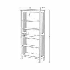 Cheap 🥰 48" Tarchel 5 Shelves Media Shelf Antique Oak - HOMES: Inside + Out 🧨 -Bookshelves And Bookcases store unnamed file 3759