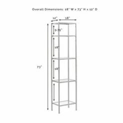 Best reviews of ✔️ 73" Aimee Narrow Etagere Oil Rubbed Bronze - Crosley 🎁 -Bookshelves And Bookcases store unnamed file 3768