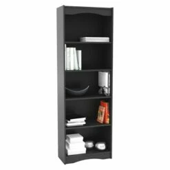 Budget 🛒 72" Hawthorn Tall Adjustable Bookcase - CorLiving Black 👍 -Bookshelves And Bookcases store unnamed file 3798