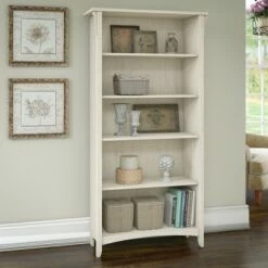 Cheapest ⭐ Salinas 5 Shelf Bookcase - Bush Furniture Gray 🛒
