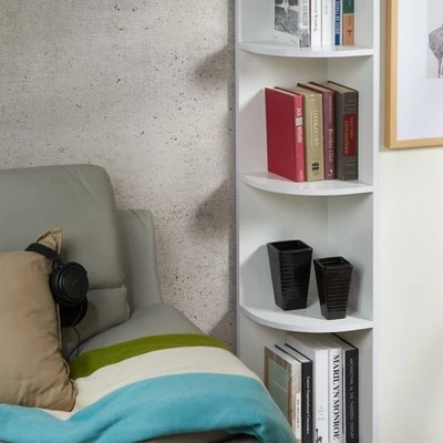 Cheap ๐คฉ Hawley Contemporary Corner Shelf Display White - HOMES: Inside + Out ๐ฅ 4 Cheap ๐คฉ Hawley Contemporary Corner Shelf Display White - HOMES: Inside + Out ๐ฅ - Image 2