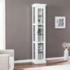 Wholesale 👏 77.25" Metmit Tall Curio with Glass Door - Aiden Lane Gray 🧨 -Bookshelves And Bookcases store unnamed file 3833