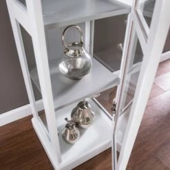 Wholesale 👏 77.25" Metmit Tall Curio with Glass Door - Aiden Lane Gray 🧨 -Bookshelves And Bookcases store unnamed file 3834