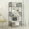 Outlet ⭐ Ella 5 Shelf Bookcase - CosmoLiving by Cosmopolitan Black/white 🎉 -Bookshelves And Bookcases store unnamed file 3851
