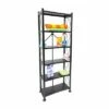 Best deal ✨ Origami 6 Tier Classic Stamped Steel Bookcase Organizer Storage Rack, Black 🎉