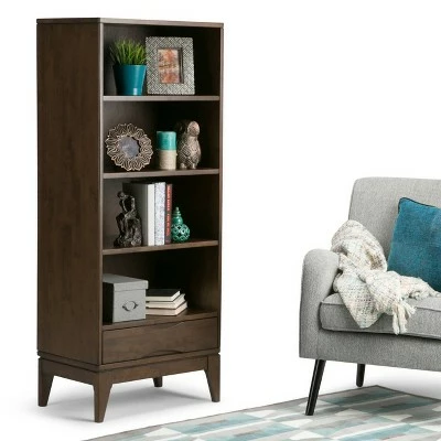 Best Pirce 🔔 Pearson Bookcase with Storage - Wyndenhall Walnut Brown 😍 3 Best Pirce 🔔 Pearson Bookcase with Storage - Wyndenhall Walnut Brown 😍