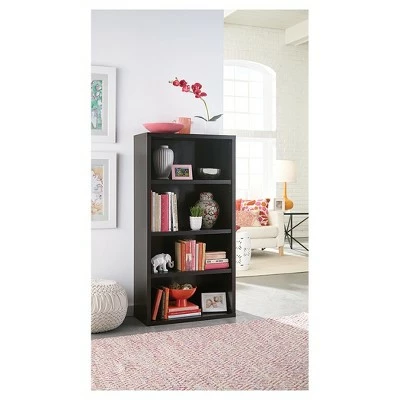 New π 58.52" 4 Shelf Bookshelf Black/Walnut - ClosetMaid π₯° 3 New π 58.52" 4 Shelf Bookshelf Black/Walnut - ClosetMaid π₯°
