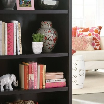 New π 58.52" 4 Shelf Bookshelf Black/Walnut - ClosetMaid π₯° 4 New π 58.52" 4 Shelf Bookshelf Black/Walnut - ClosetMaid π₯° - Image 2