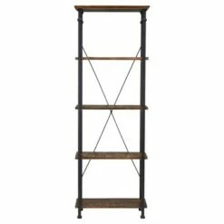 Coupon ✔️ Ronay Rustic Industrial Etagere Bookshelf - Inspire Q Oak 🔔