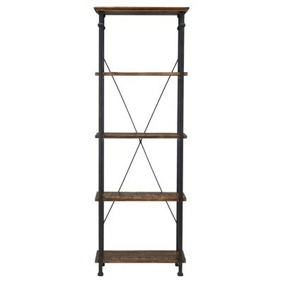 Coupon βοΈ Ronay Rustic Industrial Etagere Bookshelf - Inspire Q Oak π 3 Coupon βοΈ Ronay Rustic Industrial Etagere Bookshelf - Inspire Q Oak π