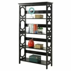 Best Pirce โ๏ธ Breighton Home Omega 5 Tier Bookcase 59.75" - Convenience Concepts® Black ๐คฉ
