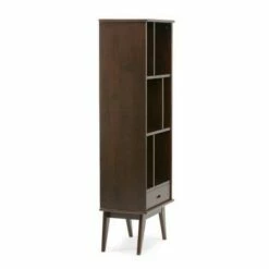 Coupon 🔔 Tierney Solid Hardwood Mid Century Bookcase and Storage Unit - WyndenHall Teak 🎉 -Bookshelves And Bookcases store unnamed file 3971