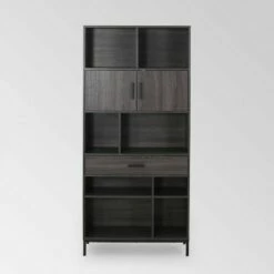 Outlet 🌟 Fuller Contemporary Cube Unit Bookcase - Christopher Knight Home Dark Gray 🌟 -Bookshelves And Bookcases store unnamed file 3989