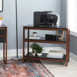 Cheapest ⭐ 29.5" Sierah Low Bookcase - Linon Black/walnut 😉