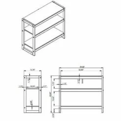 Cheapest ⭐ 29.5" Sierah Low Bookcase - Linon Black/walnut 😉 -Bookshelves And Bookcases store unnamed file 3998
