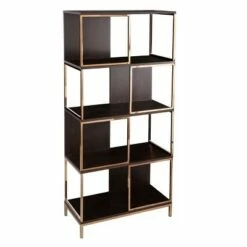 Deals 🥰 71.75" Sionwark Modern Etagere Brown/Champagne - Aiden Lane 😀 -Bookshelves And Bookcases store unnamed file 4014