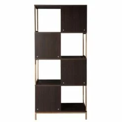 Deals 🥰 71.75" Sionwark Modern Etagere Brown/Champagne - Aiden Lane 😀 -Bookshelves And Bookcases store unnamed file 4016