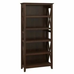 Discount 🌟 5 Shelf Key West Bookcase - Bush Furniture Pure White Oak ✔️ -Bookshelves And Bookcases store unnamed file 4036