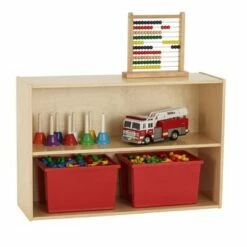 Buy ✔️ ECR4Kids Birch Streamline 2-Shelf Storage Cabinet with Back 💯 -Bookshelves And Bookcases store unnamed file 4054