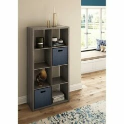 Buy 🧨 ClosetMaid Bookcase Open Back 8-Cube Storage Organizer, Graphite Gray (2 Pack) ⌛ -Bookshelves And Bookcases store unnamed file 4061