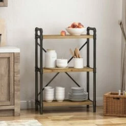 Promo 🎁 Honeysuckle Industrial Three Shelf Bookcase - Christopher Knight Home Gray/pewter Finish 😉
