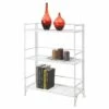 Deals 🛒 33" 3 Tier Wide Folding Metal Shelf White - Breighton Home ⌛ -Bookshelves And Bookcases store unnamed file 4091