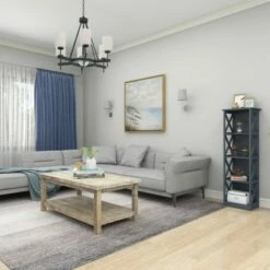 Flash Sale 🔥 Contemporary 4 Tier Wooden Shelf - Olivia & May Gray ❤️ -Bookshelves And Bookcases store unnamed file 4131