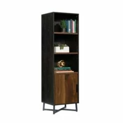 Flash Sale 👍 70" Canton Lane Bookcase with Door Brew Brown - Sauder 🌟 -Bookshelves And Bookcases store unnamed file 4140