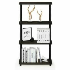 Cheap 🛒 Furinno Turn-N-Tube 4 Tier Multipurpose Open Wood Display Shelf and Bookcase for Living Room, Dining Room, Bedroom, and Office Spaces, Espresso Black 🥰 -Bookshelves And Bookcases store unnamed file 4148