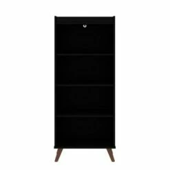 Outlet 😉 Hampton 4 Shelf Bookcase - Manhattan Comfort Black 😍 -Bookshelves And Bookcases store unnamed file 4172