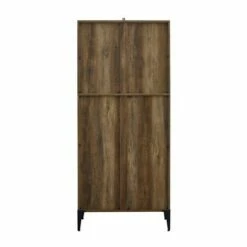 Promo ❤️ 68" Grevaldi Industrial Mesh Side Bookshelf - Saracina Home Rustic Oak 😍 -Bookshelves And Bookcases store unnamed file 4179