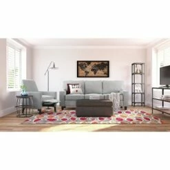 Hot Sale 🎁 59.25" Overland Bookshelf Wood and Black Metal - Serta 🌟 -Bookshelves And Bookcases store unnamed file 4219