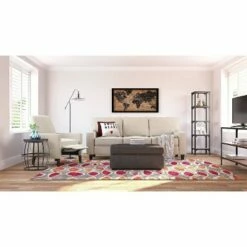 Hot Sale 🎁 59.25" Overland Bookshelf Wood and Black Metal - Serta 🌟 -Bookshelves And Bookcases store unnamed file 4220