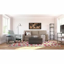 Hot Sale 🎁 59.25" Overland Bookshelf Wood and Black Metal - Serta 🌟 -Bookshelves And Bookcases store unnamed file 4221