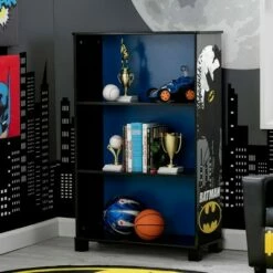 Cheap ✔️ DC Comics Batman 3 Tier Bookshelf - Delta Children 👏