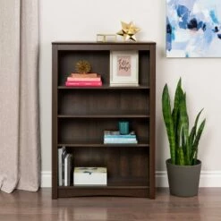 Outlet 🔔 4 Shelf Bookcase Espresso - Prepac ⭐ -Bookshelves And Bookcases store unnamed file 4232