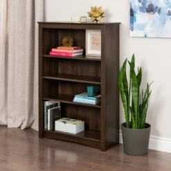 Outlet 🔔 4 Shelf Bookcase Espresso - Prepac ⭐ -Bookshelves And Bookcases store unnamed file 4233